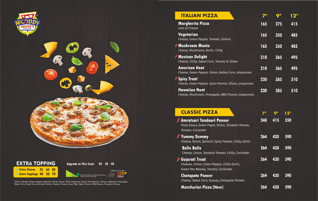 Wooddy Jhones Pizza - Vasna Bhayli Road